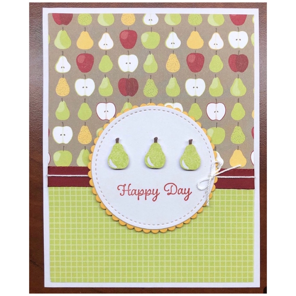 Handmade Happy Day Fruit Greeting Card